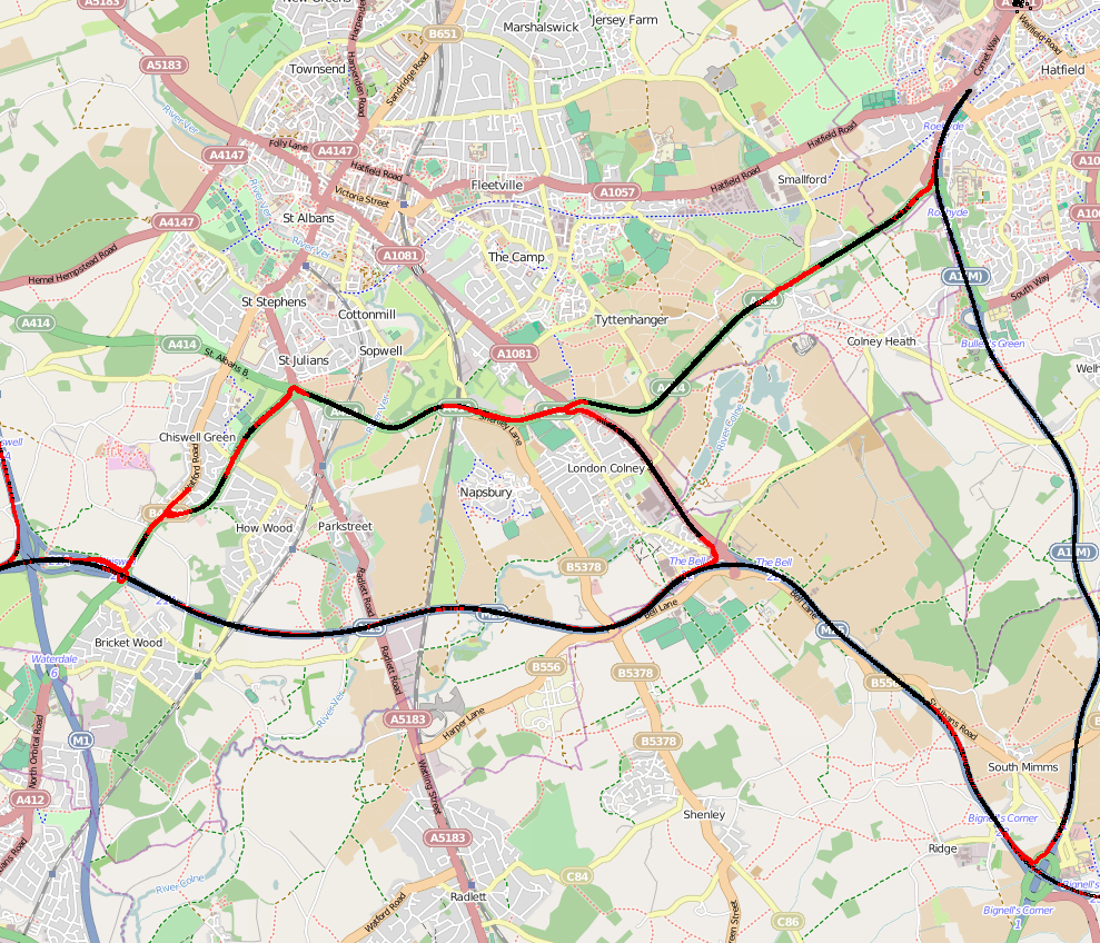 Detailed speed map