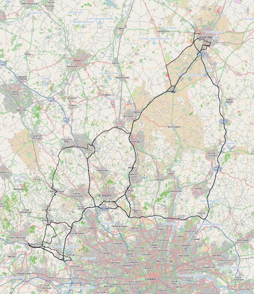 Routes to Cambridge